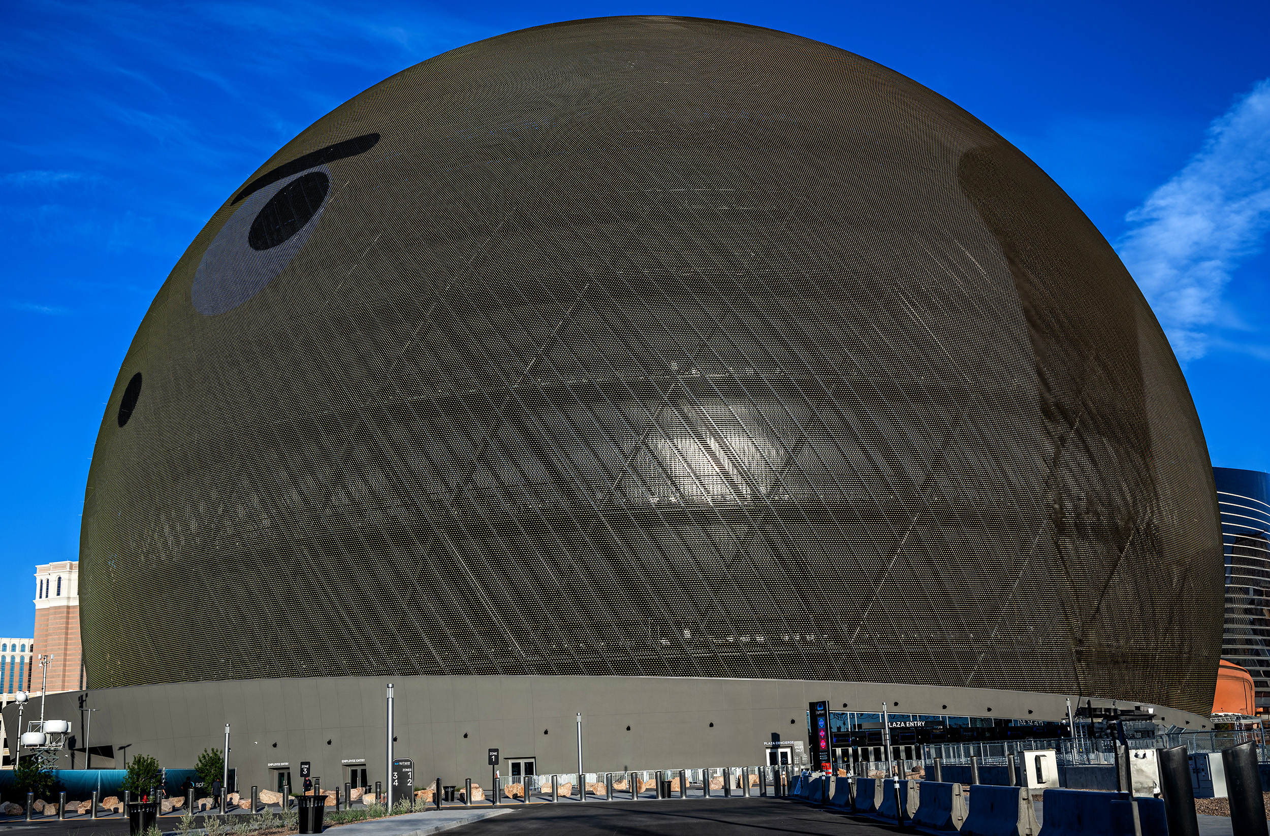 A large orb-like building structure